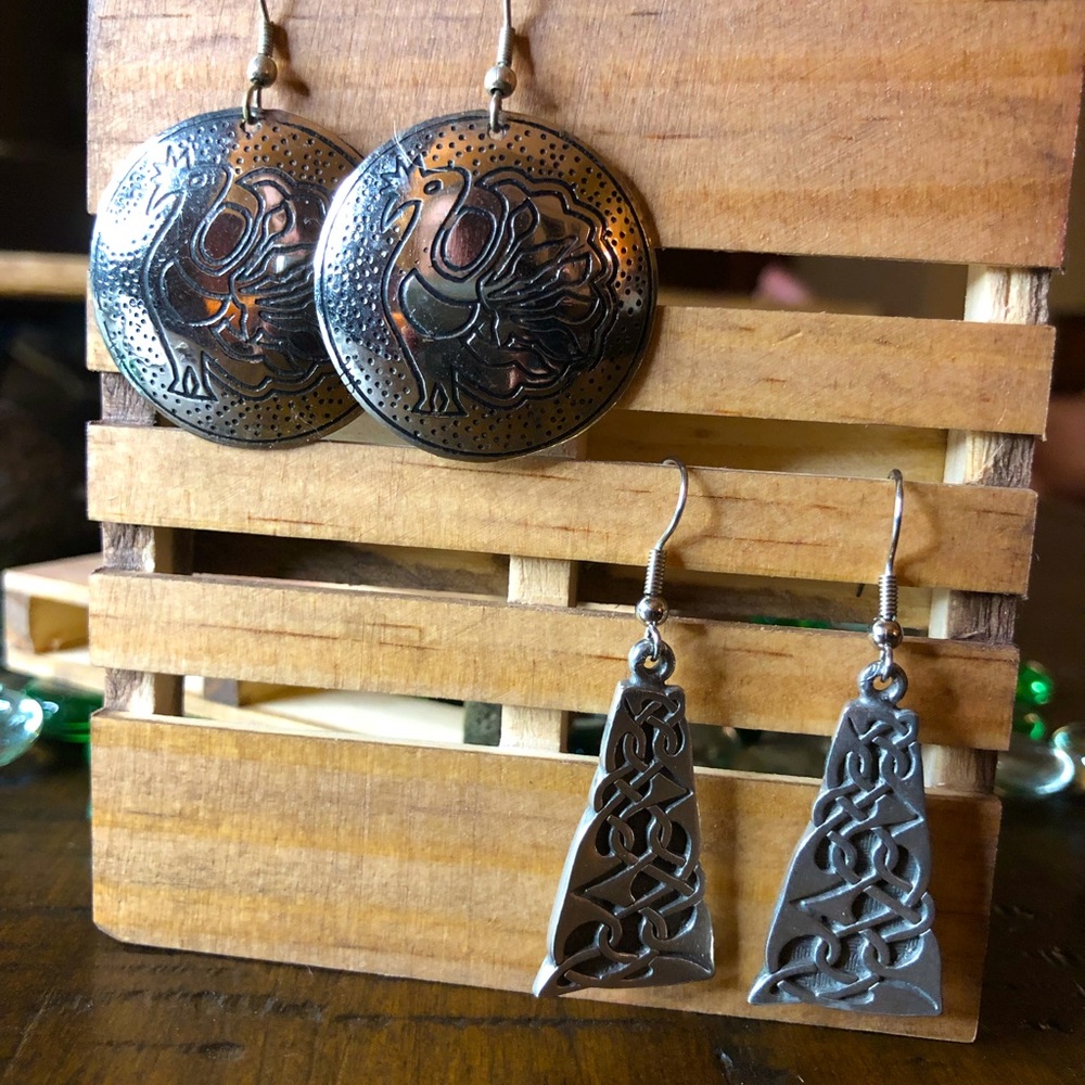Handcrafted Earring Duo in Sterling Silver